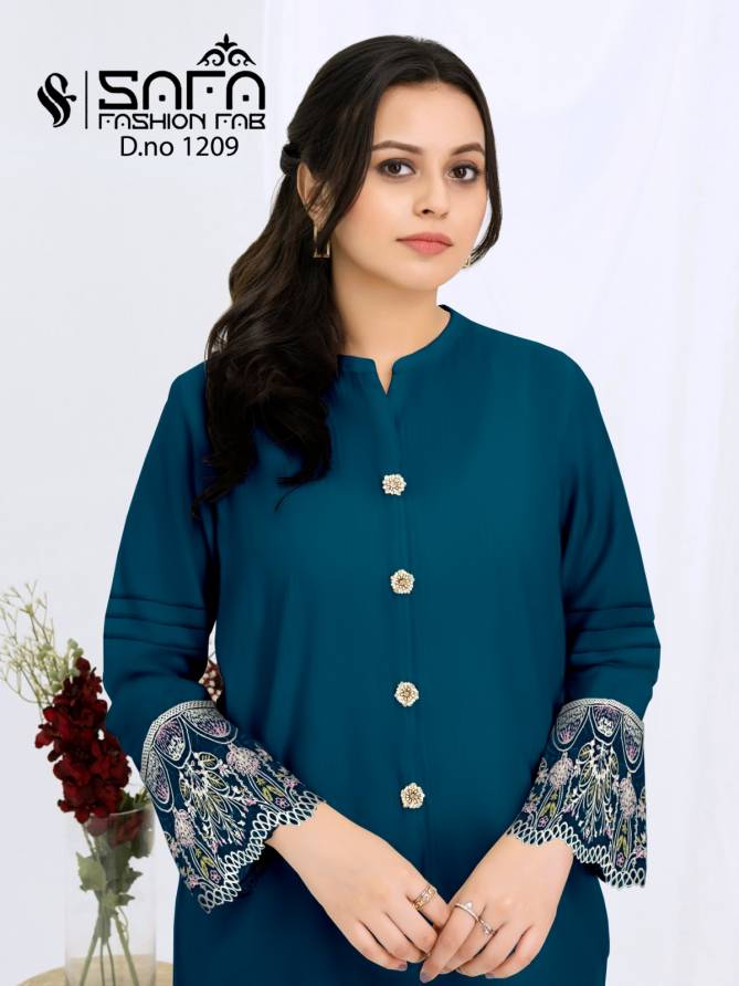 Safa Fashion Fab Dn 1209 Tunic Style ladies Top With Pants Wholesale Online
